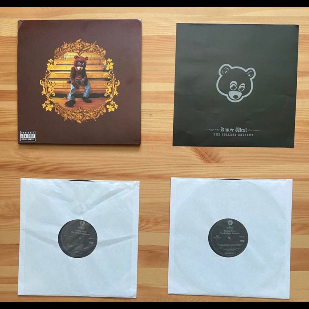 The college dropout vinyl record.